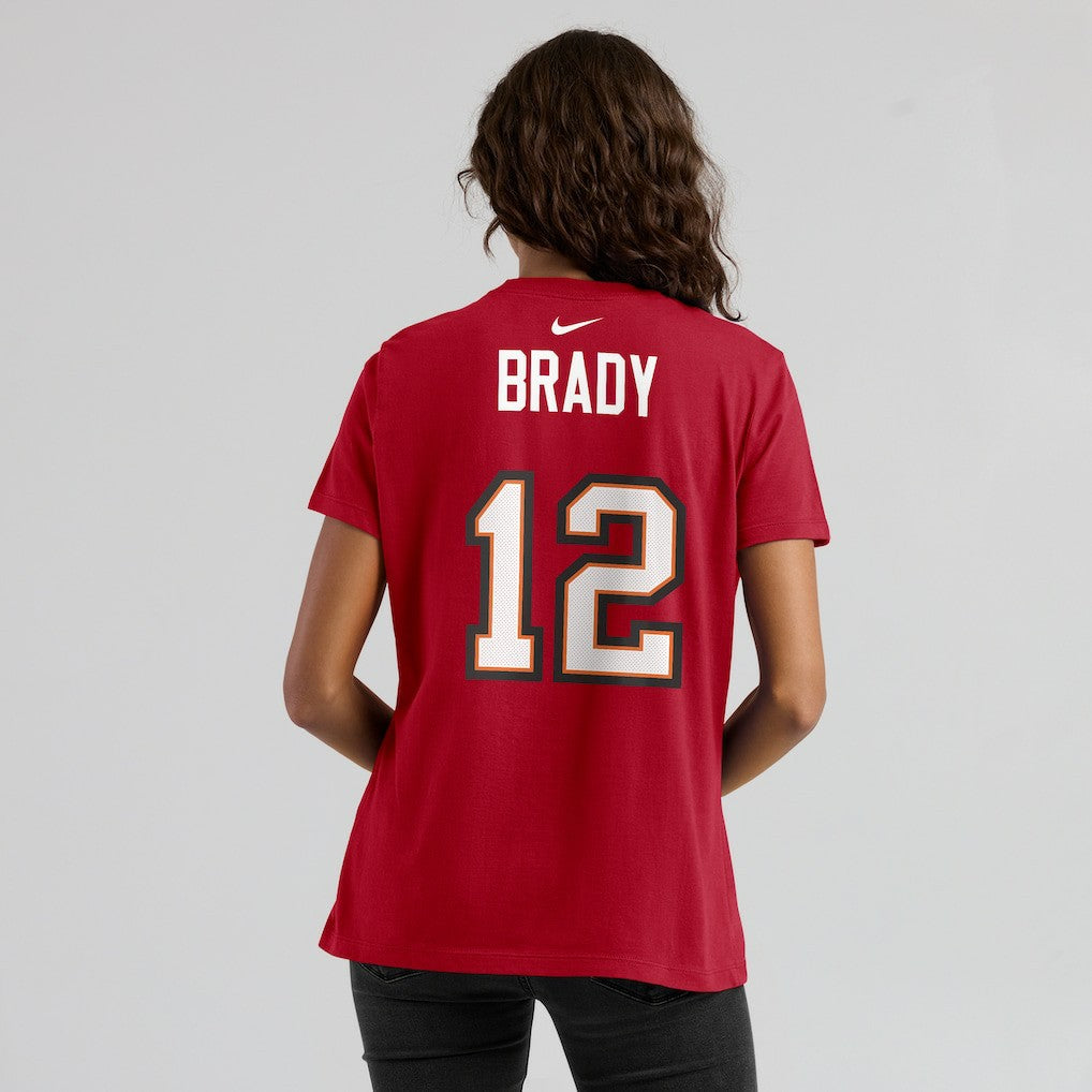 Tampa Bay Buccaneers Nike Tom Brady  Women's Name & Number T-Shirt