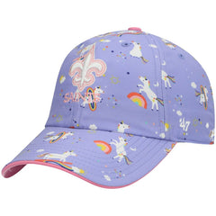 New Orleans Saints 47 brand '47 Girls Preschool Unicorn Clean Up Adjustable Hat