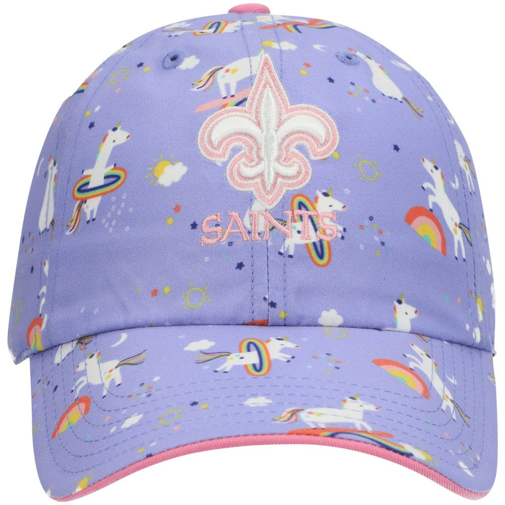 New Orleans Saints 47 brand '47 Girls Preschool Unicorn Clean Up Adjustable Hat