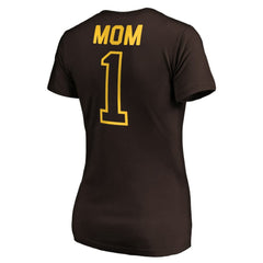 San Diego Padres Women's #1 Mom Logo V-Neck T-Shirt | MLB Shop