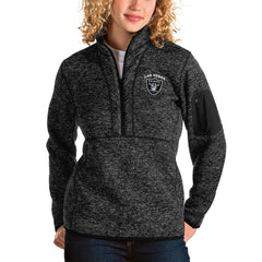 Las Vegas Raiders  Antigua Women's Fortune Half-Zip Pullover Jacket