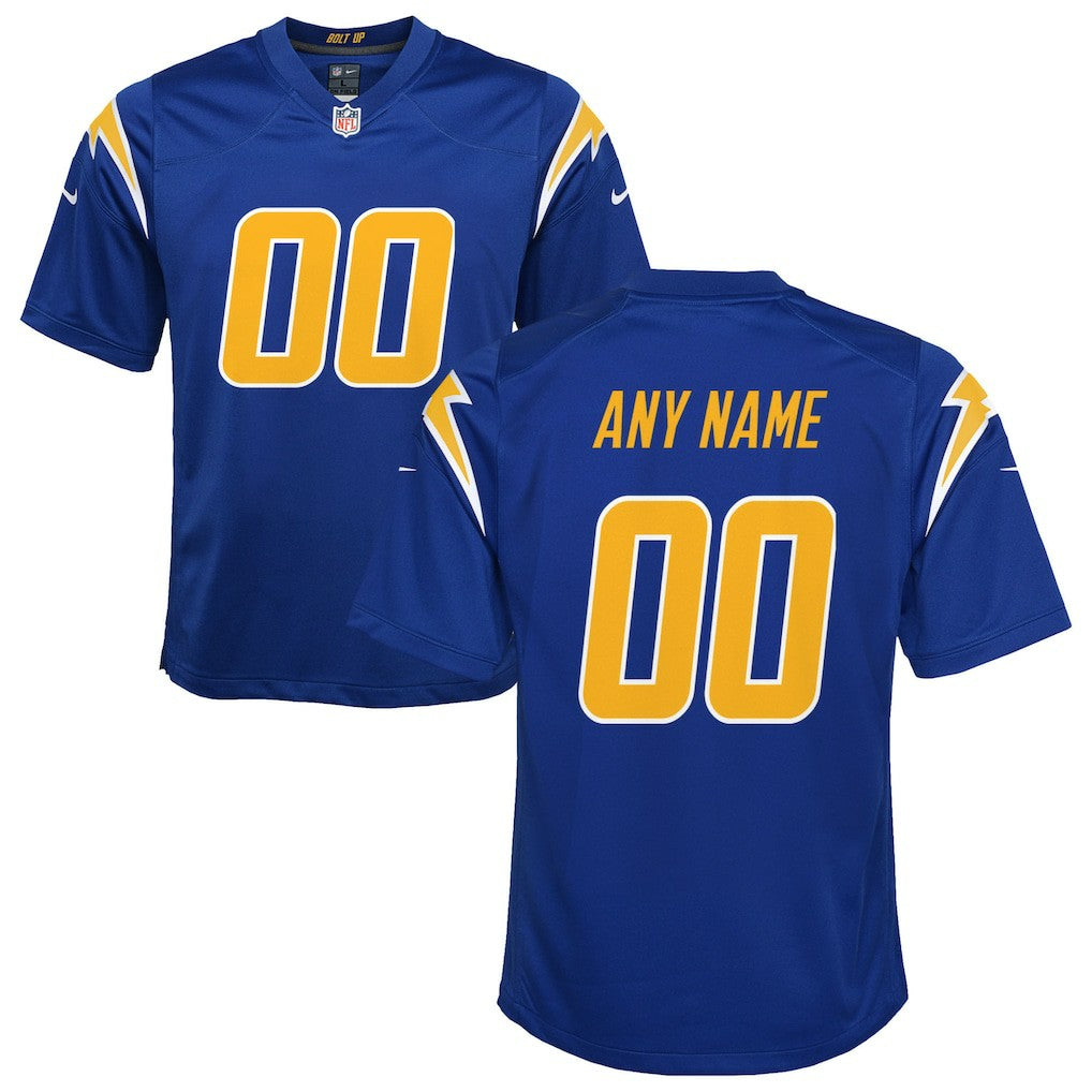 Los Angeles Chargers Nike Youth Alternate Custom Game Jersey