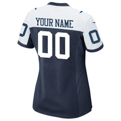 Dallas Cowboys Nike Women's Alternate Custom Game Jersey