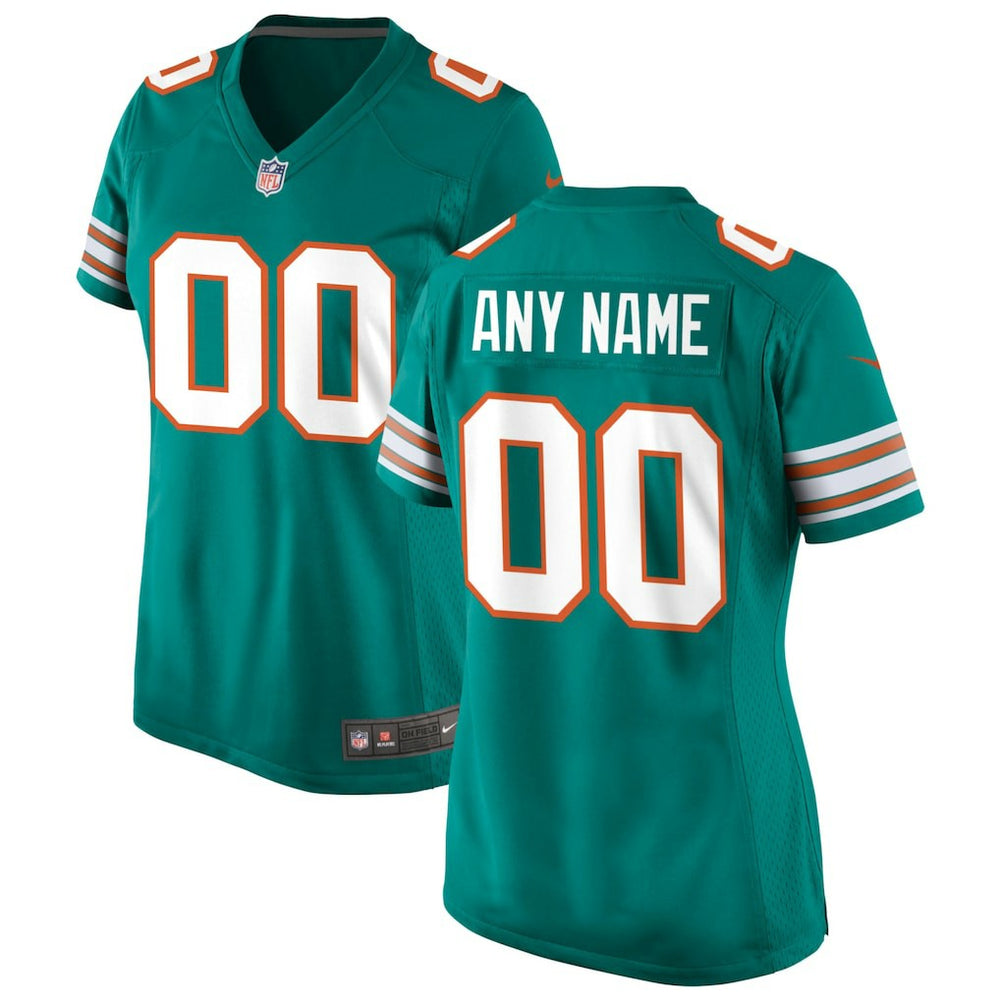 Miami Dolphins Nike Women's Alternate Custom Game Jersey