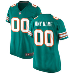 Miami Dolphins Nike Women's Alternate Custom Game Jersey
