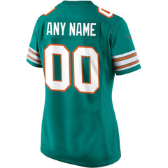 Miami Dolphins Nike Women's Alternate Custom Game Jersey
