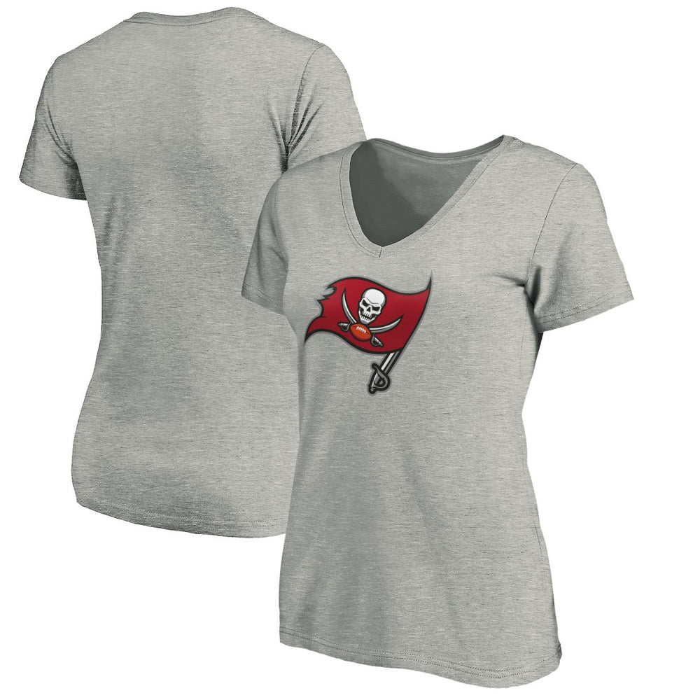 Tampa Bay Buccaneers  Women's Primary Logo V-Neck T-Shirt