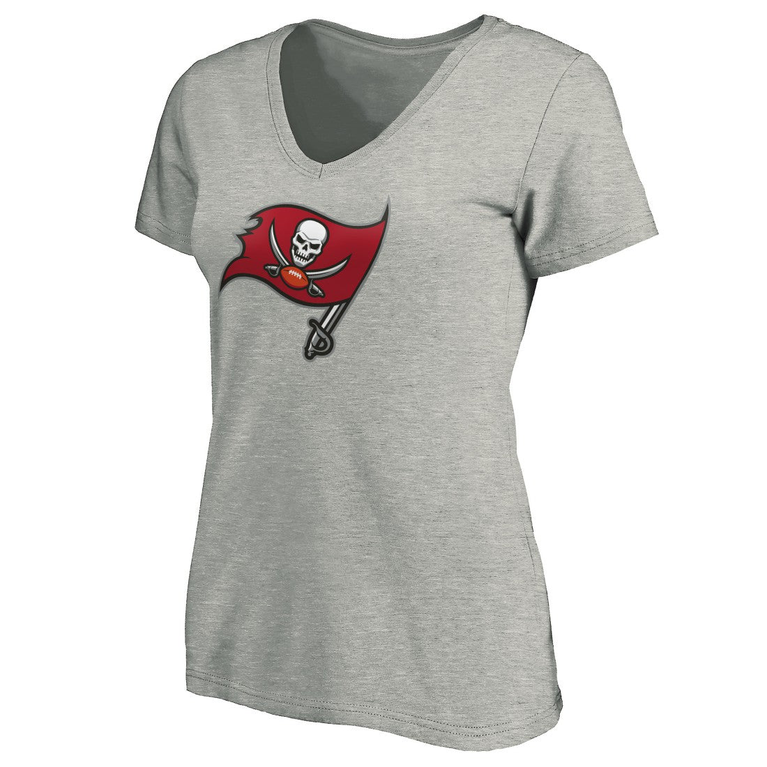 Tampa Bay Buccaneers  Women's Primary Logo V-Neck T-Shirt