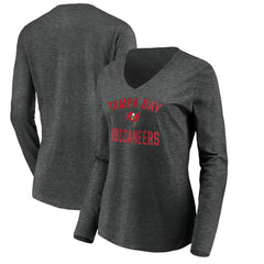Tampa Bay Buccaneers  Women's Victory Arch Long Sleeve V-Neck T-Shirt