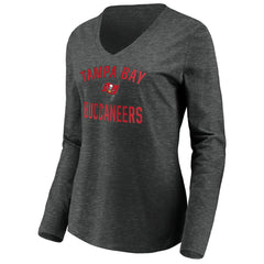 Tampa Bay Buccaneers  Women's Victory Arch Long Sleeve V-Neck T-Shirt