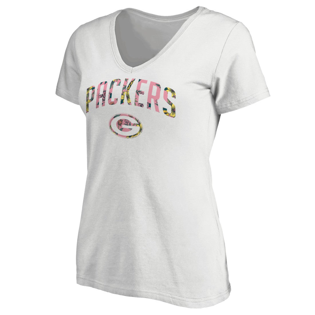 Green Bay Packers  Women's Floral Arch T-Shirt