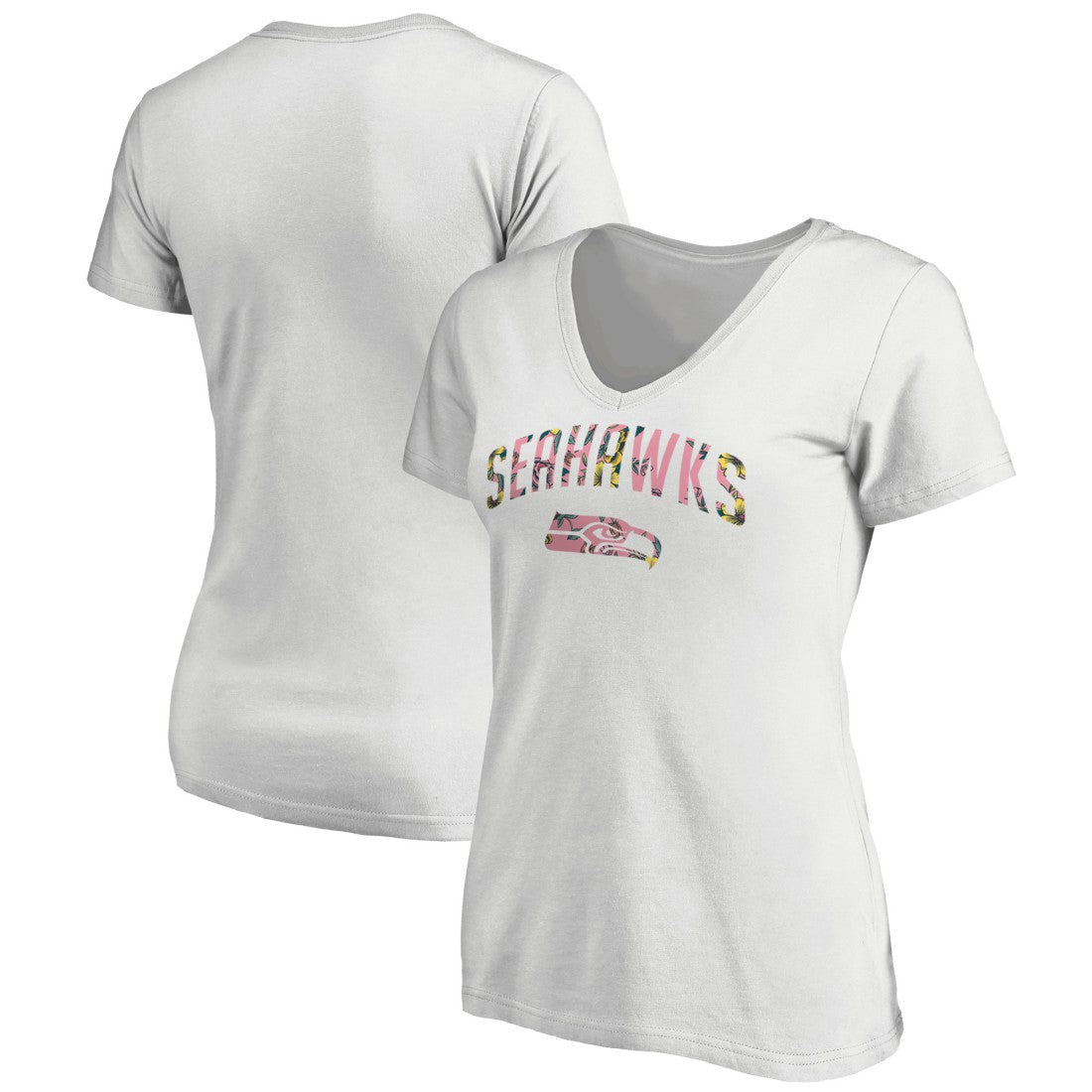 Seattle Seahawks  Women's Floral Arch T-Shirt
