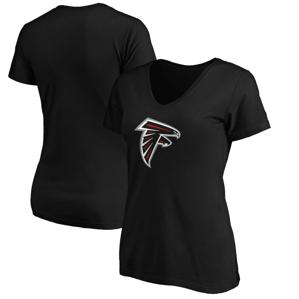 Atlanta Falcons  Women's Primary Logo V-Neck T-Shirt
