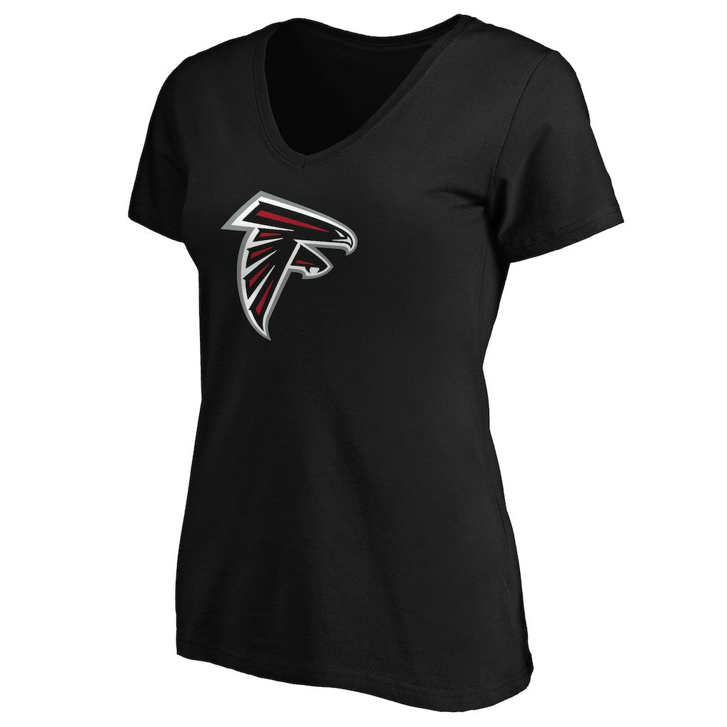 Atlanta Falcons  Women's Primary Logo V-Neck T-Shirt