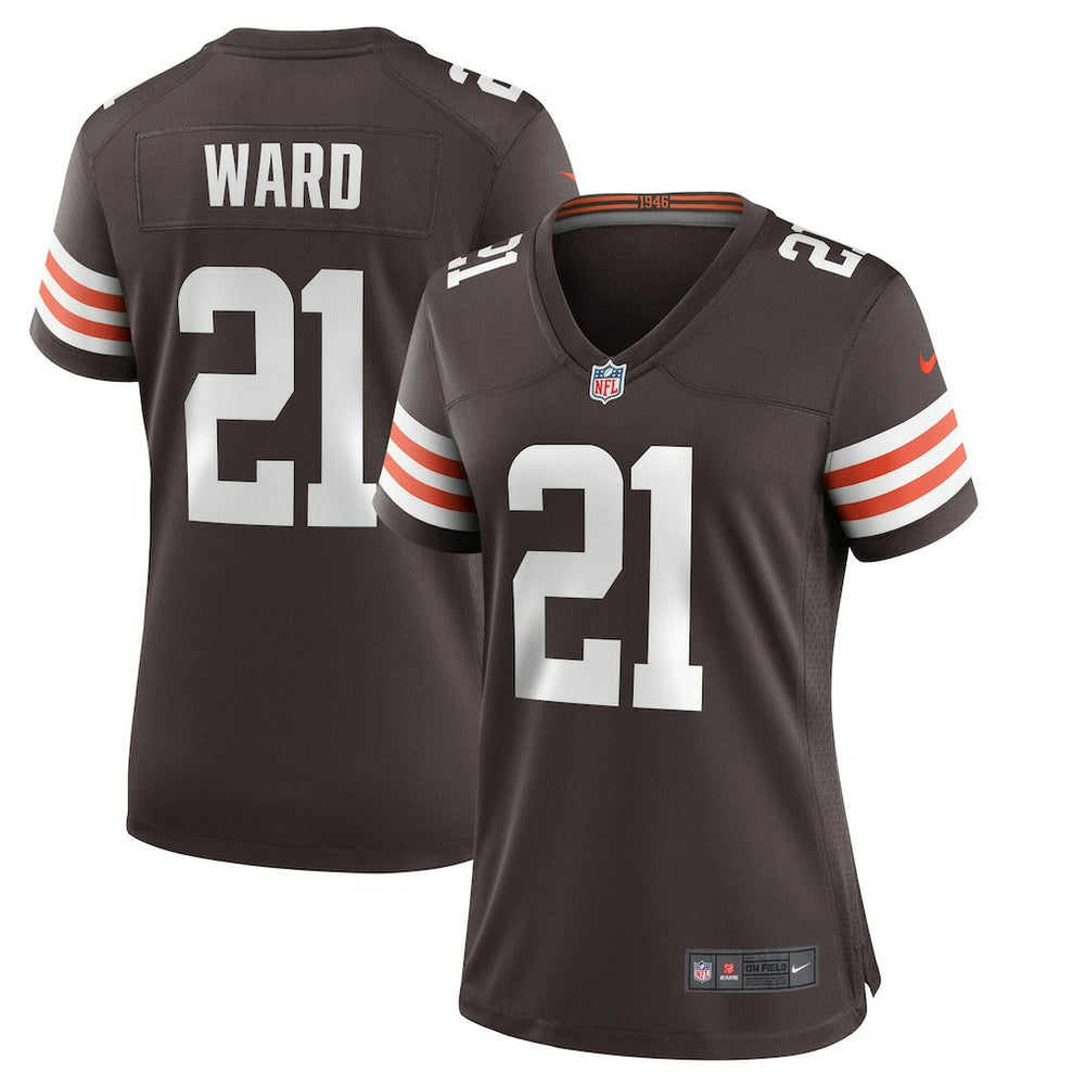 Cleveland Browns Nike Denzel Ward  Women's Player Game Jersey