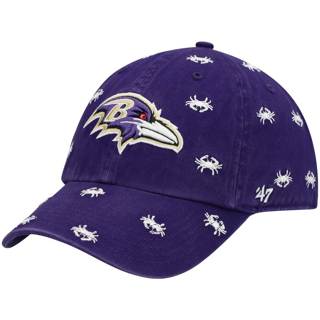 Baltimore Ravens 47 brand '47 Women's Confetti Clean Up Adjustable Hat