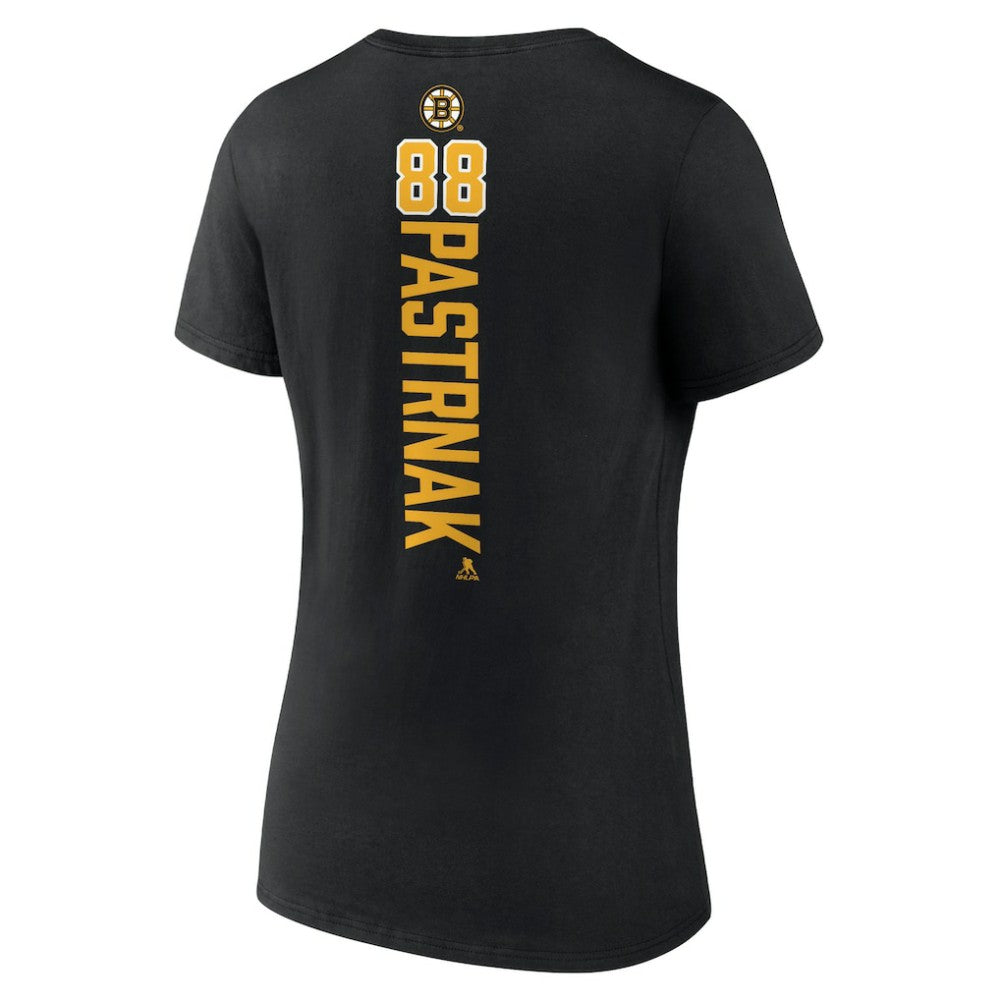 David Pastrnak Boston Bruins Women's Playmaker V-Neck T-Shirt Discount