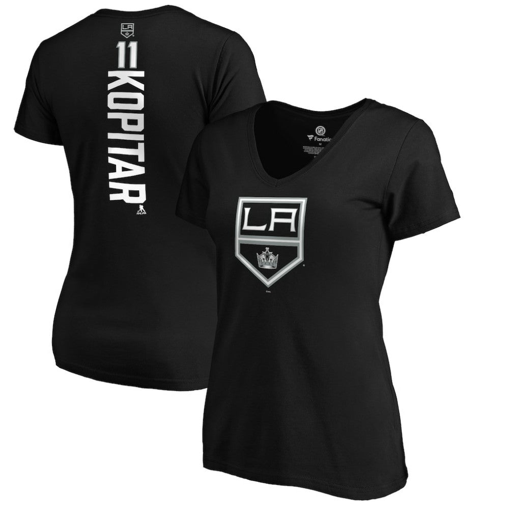 Anze Kopitar Los Angeles Kings Women's Playmaker V-Neck T-Shirt Outlet