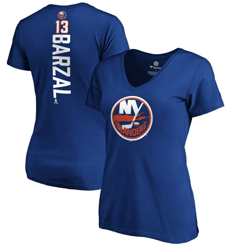 Mathew Barzal New York Islanders Women's Playmaker V-Neck T-Shirt Discount