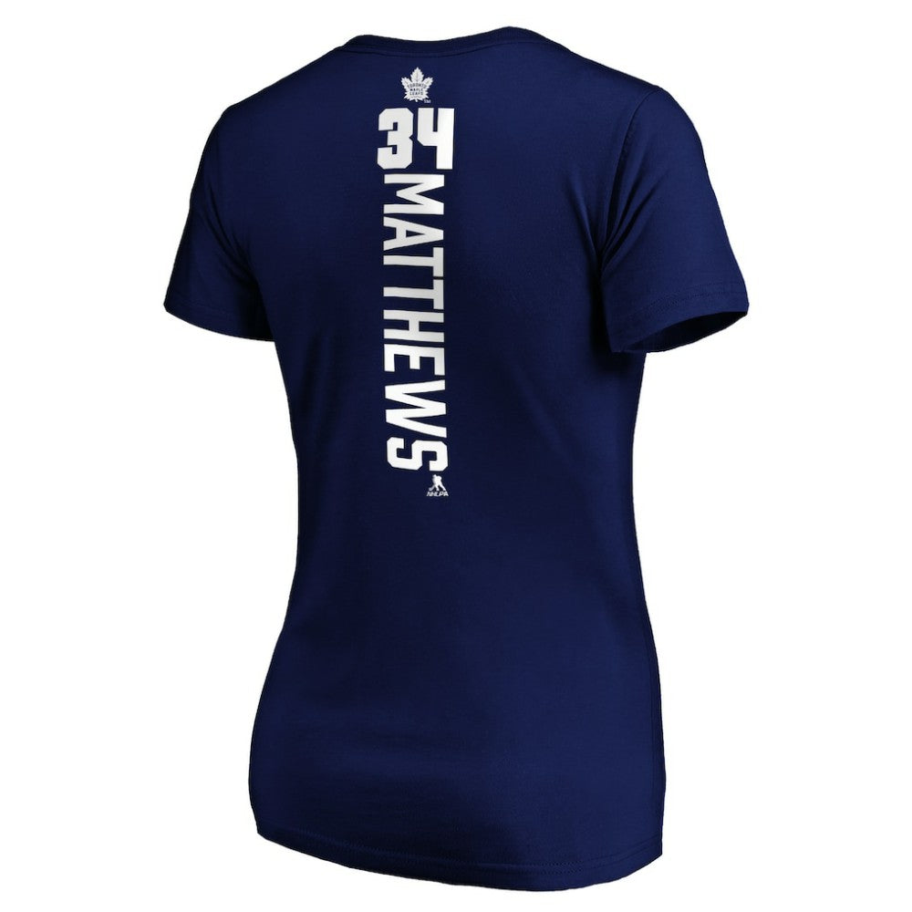 Auston Matthews Toronto Maple Leafs Women's Playmaker V-Neck T-Shirt Online