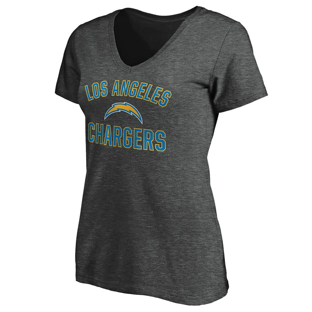 Los Angeles Chargers  Women's Victory Arch V-Neck T-Shirt
