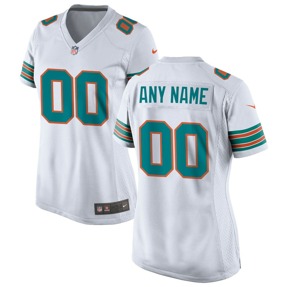 Miami Dolphins Nike Women's Alternate Custom Game Jersey