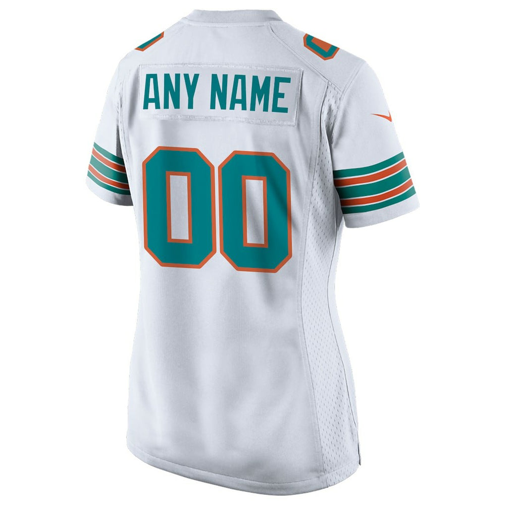 Miami Dolphins Nike Women's Alternate Custom Game Jersey