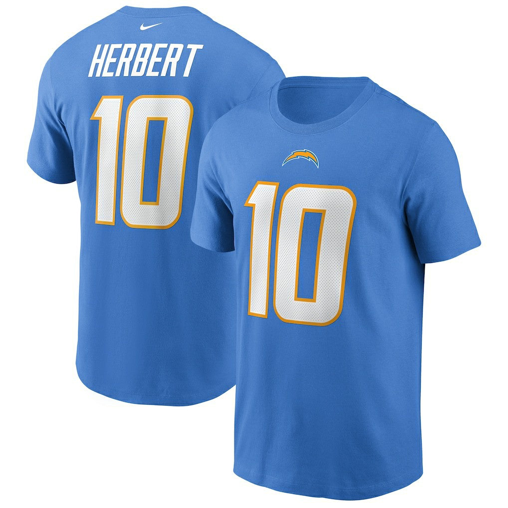 Los Angeles Chargers Nike Justin Herbert  Name & Number T-Shirt