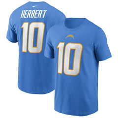 Los Angeles Chargers Nike Justin Herbert  Name & Number T-Shirt