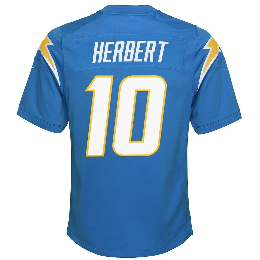 Los Angeles Chargers Nike Justin Herbert  Youth Game Jersey