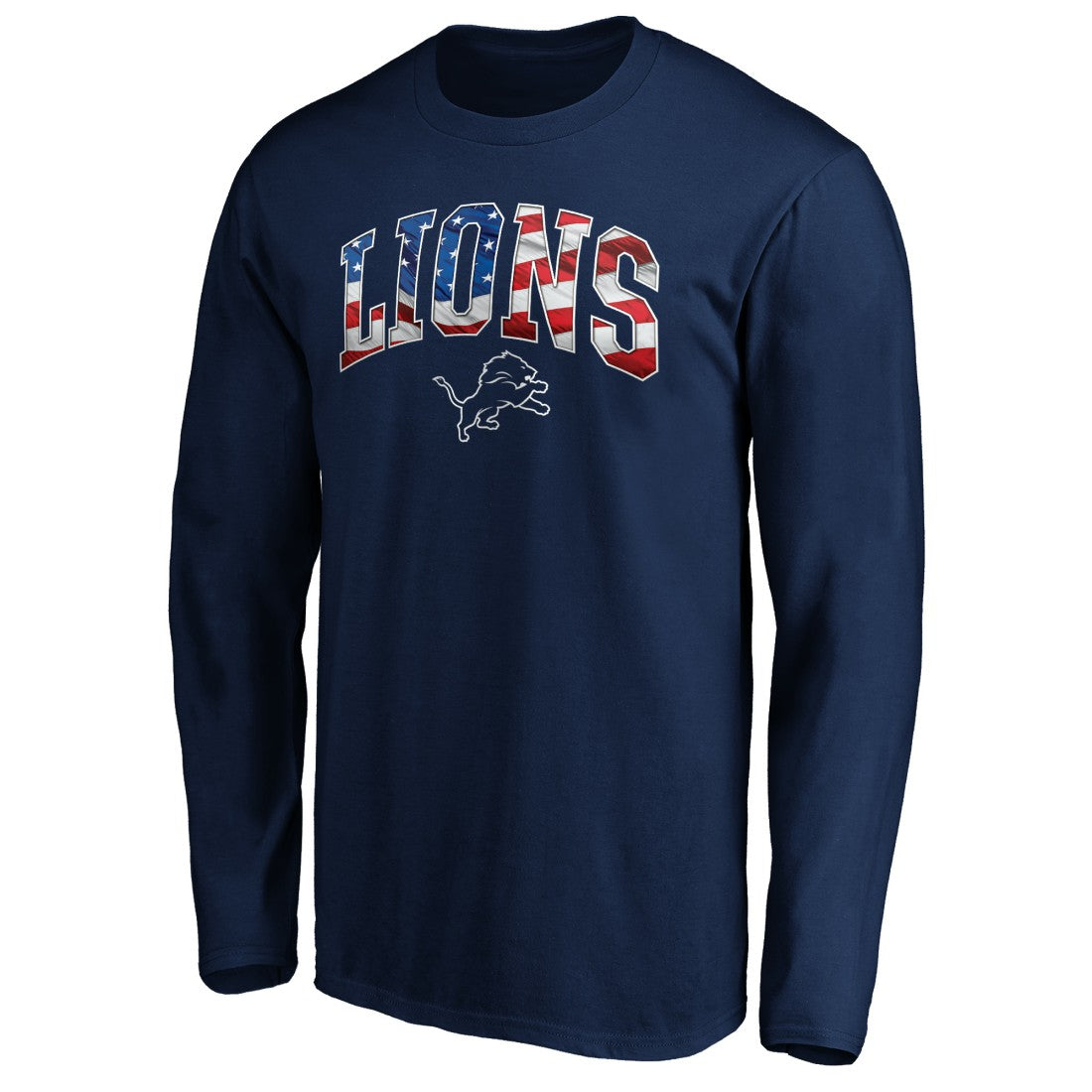 Detroit Lions  Banner Wave Long Sleeve T-Shirt