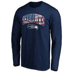 Seattle Seahawks  Banner Wave Long Sleeve T-Shirt