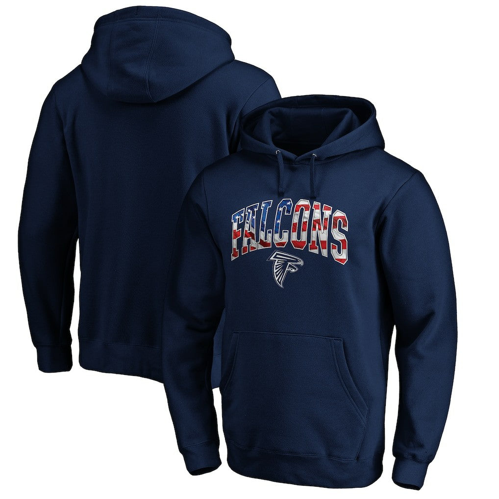 Atlanta Falcons  Banner Wave Fitted Pullover Hoodie