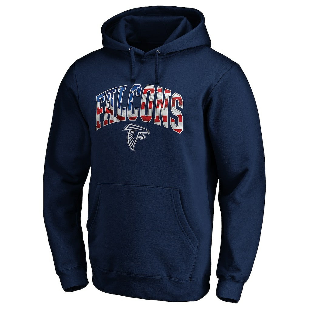 Atlanta Falcons  Banner Wave Fitted Pullover Hoodie