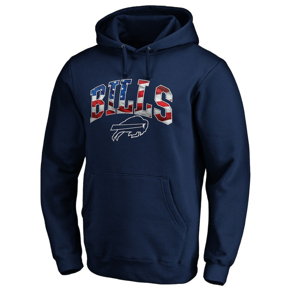 Buffalo Bills  Banner Wave Fitted Pullover Hoodie
