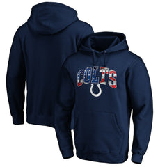 Indianapolis Colts  Banner Wave Fitted Pullover Hoodie