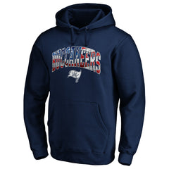 Tampa Bay Buccaneers  Banner Wave Fitted Pullover Hoodie