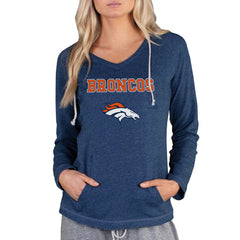 Denver Broncos  Concepts Sport Women's Mainstream Tri-Blend Raglan Hoodie V-Neck Top