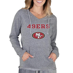 San Francisco 49ers  Concepts Sport Women's Mainstream Tri-Blend Raglan Hoodie V-Neck Top