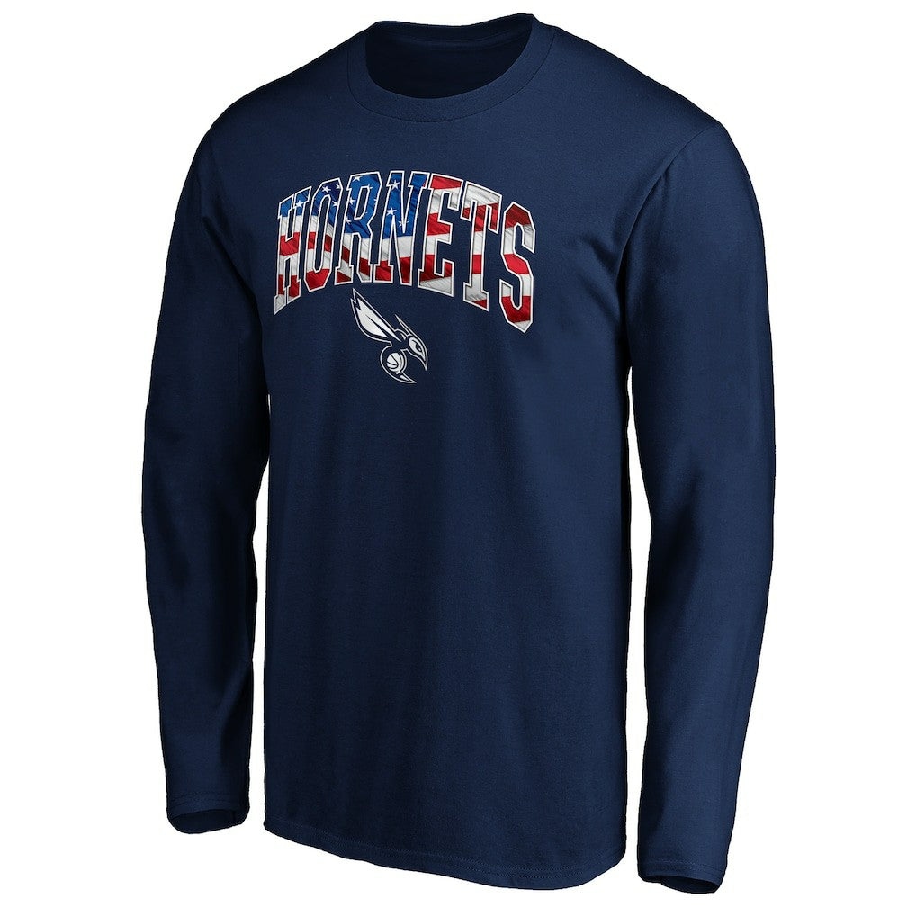 Charlotte Hornets Banner Wave Long Sleeve T-Shirt For Sale
