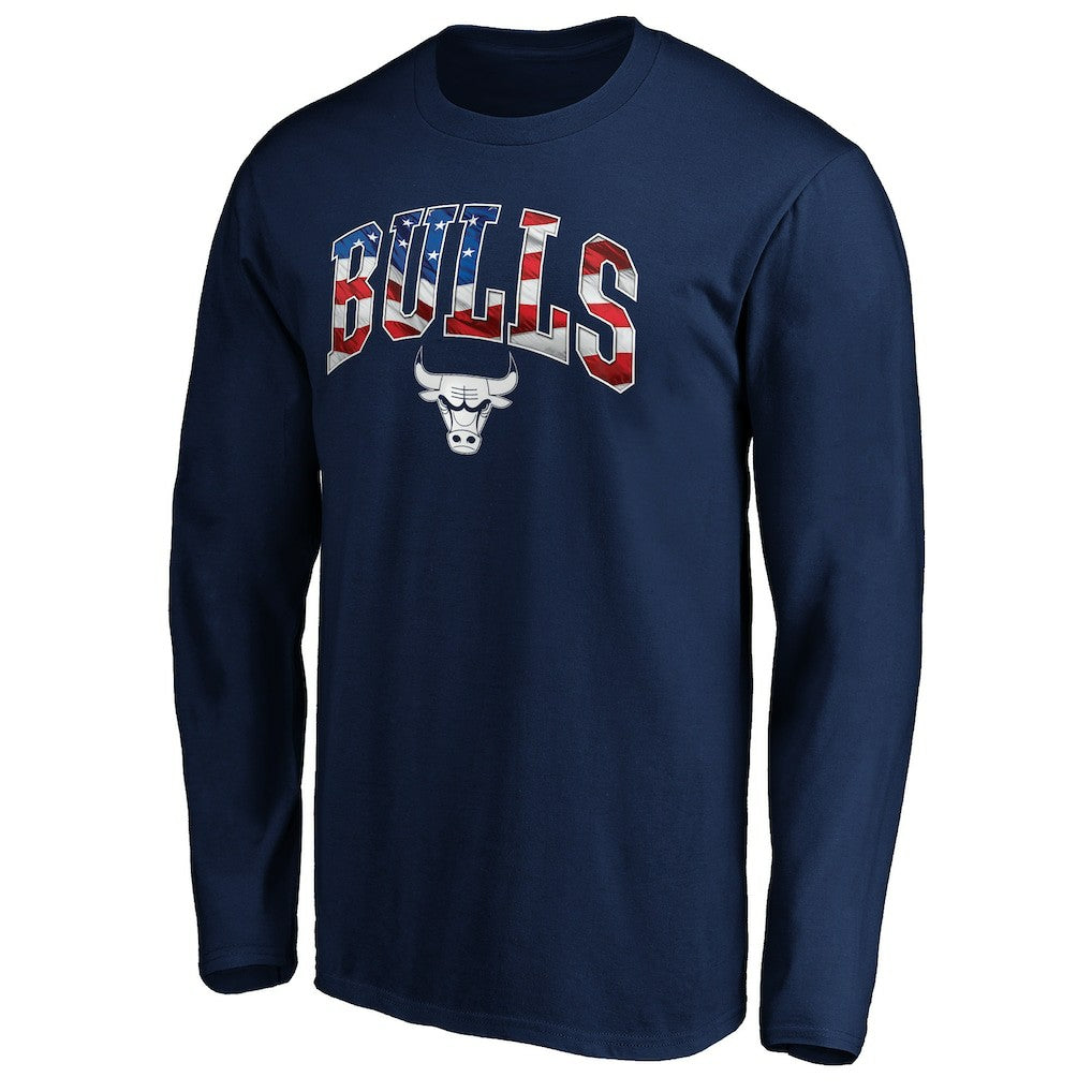 Chicago Bulls Banner Wave Long Sleeve T-Shirt sale New