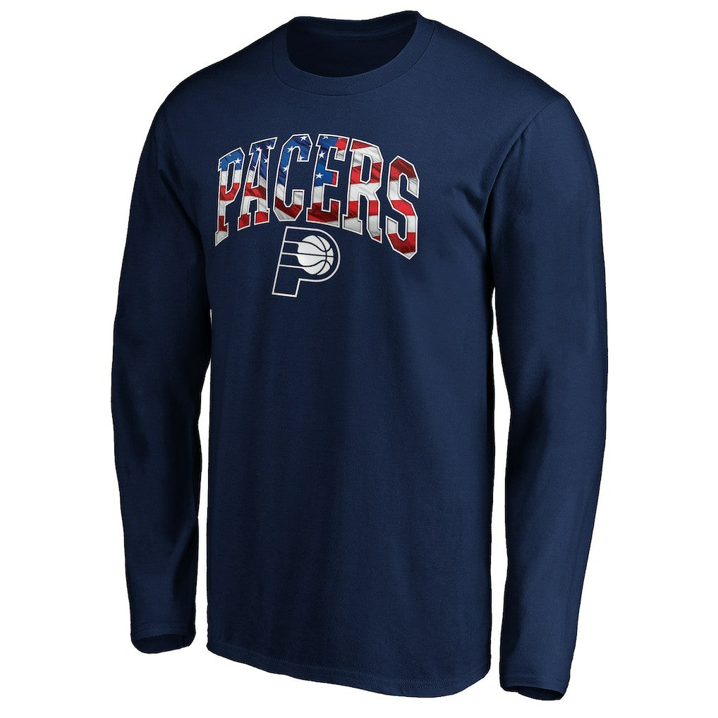 Indiana Pacers Banner Wave Long Sleeve T-Shirt On Sale