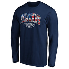 New Orleans Pelicans Banner Wave Long Sleeve T-Shirt On Sale