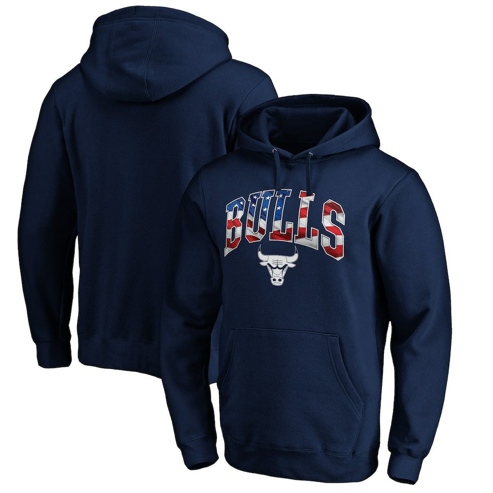 Chicago Bulls Banner Wave Pullover Hoodie For Sale