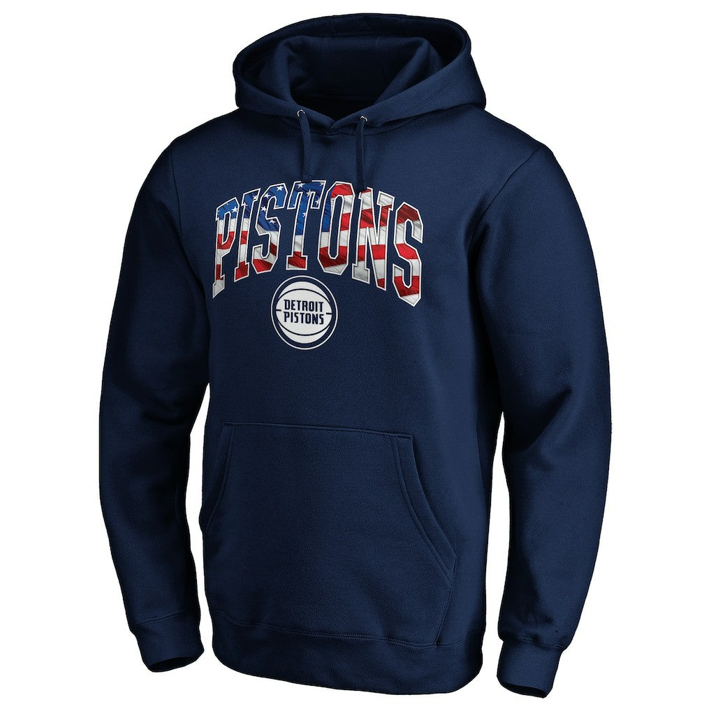 Detroit Pistons Banner Wave Pullover Hoodie sale New