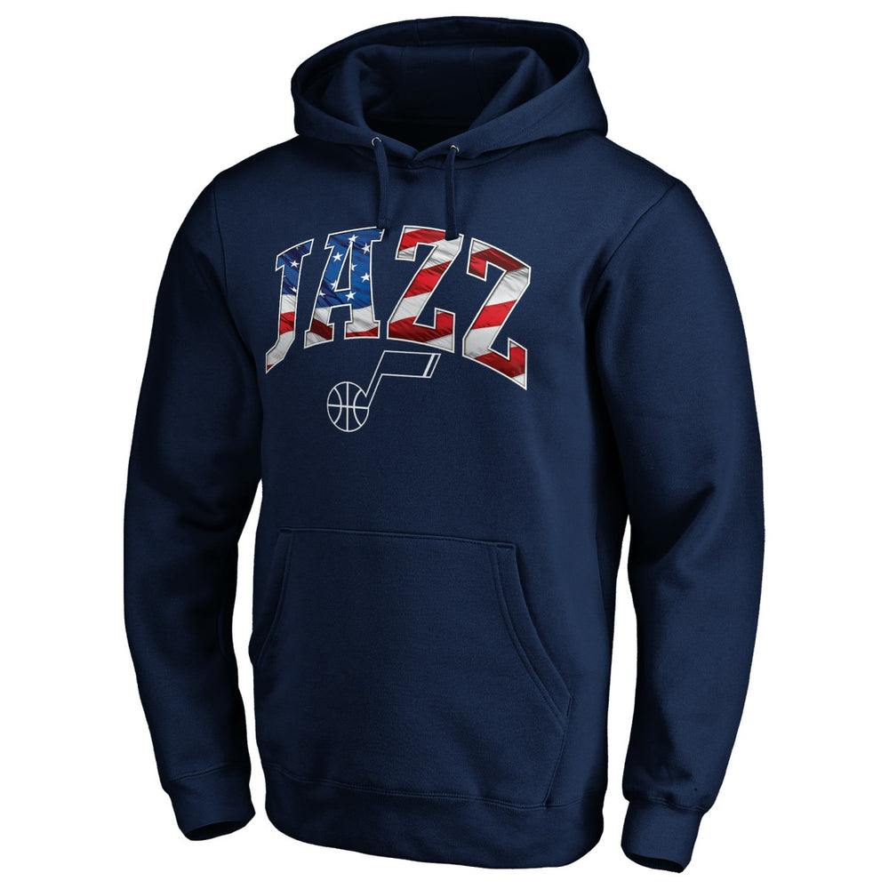 Utah Jazz Banner Wave Pullover Hoodie Discount