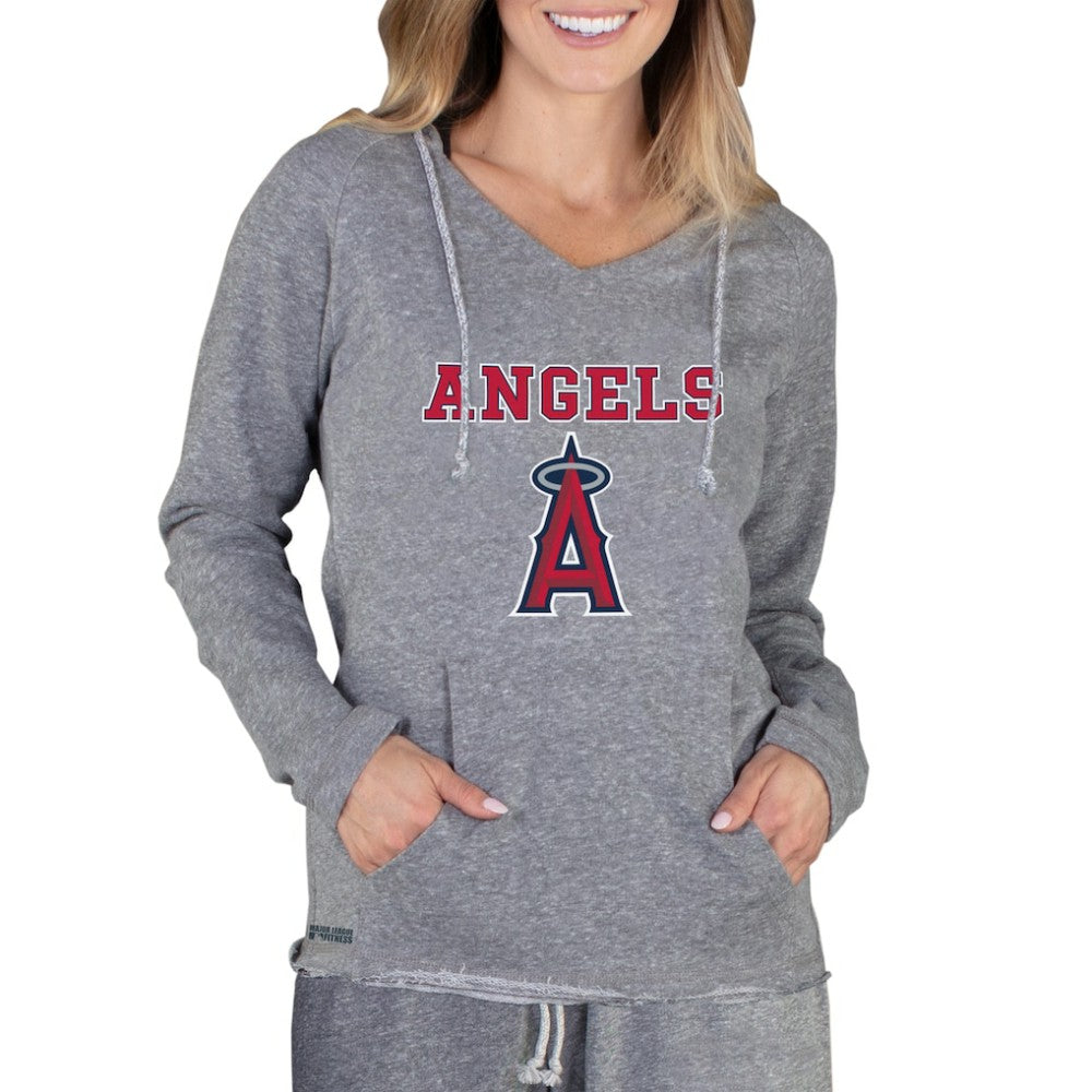 Los Angeles Angels Concepts Sport Women's Mainstream Terry Long Sleeve Hoodie Top | MLB On Sale
