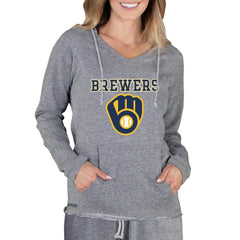 Milwaukee Brewers Concepts Sport Women's Mainstream Terry Long Sleeve Hoodie Top | MLB Online