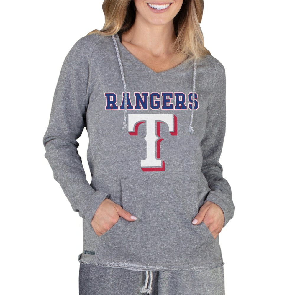 Texas Rangers Concepts Sport Women's Mainstream Terry Long Sleeve Hoodie Top | MLB Shop