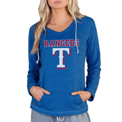 Texas Rangers Concepts Sport Women's Mainstream Terry Long Sleeve Hoodie Top | MLB Shop